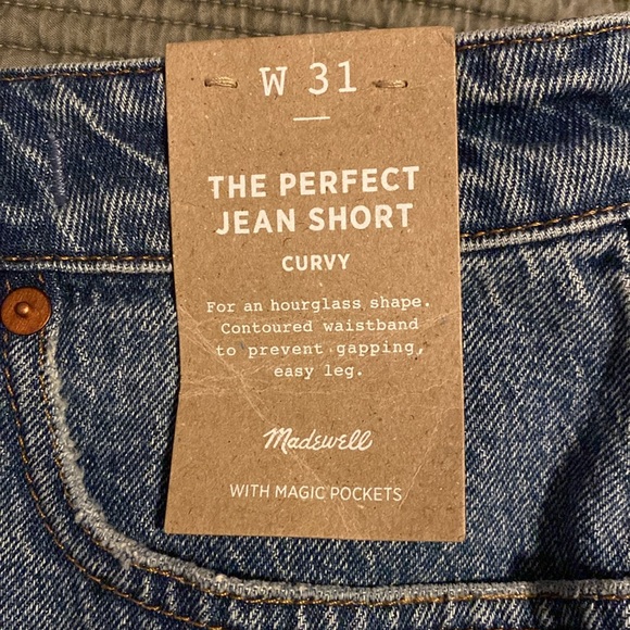Madewell “The Perfect Jean Short” Size 31 Curvy - Picture 2 of 8
